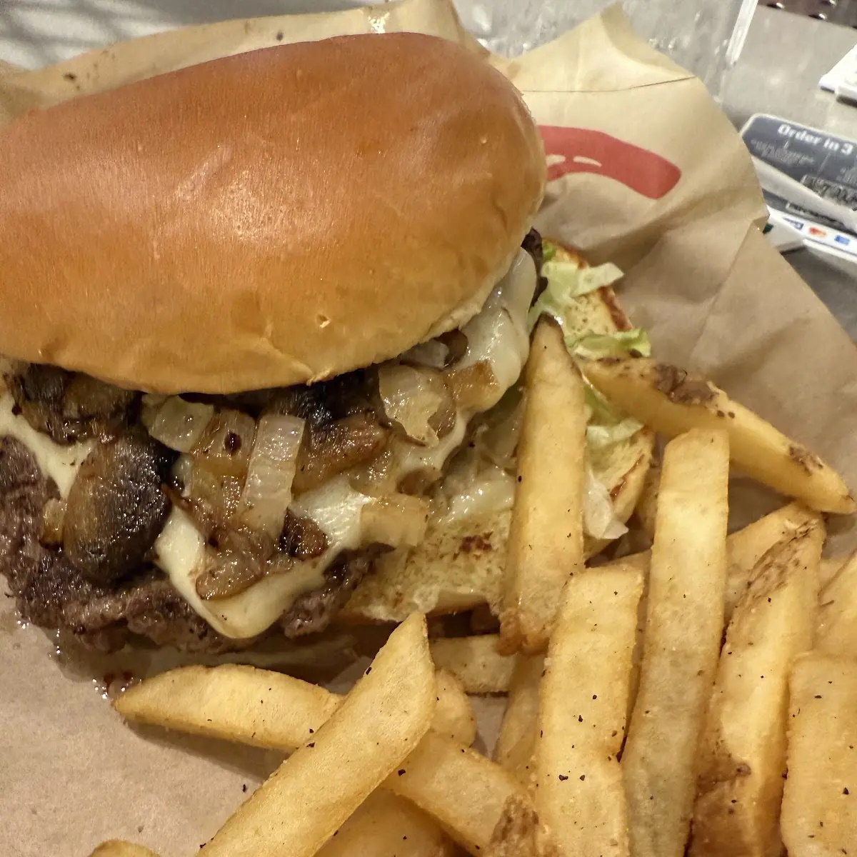 Mushroom Swiss Burger
