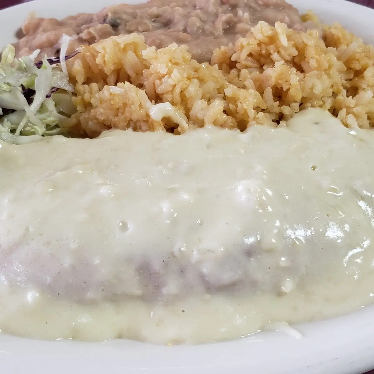 Chile Relleno in Garlic Sauce Plate