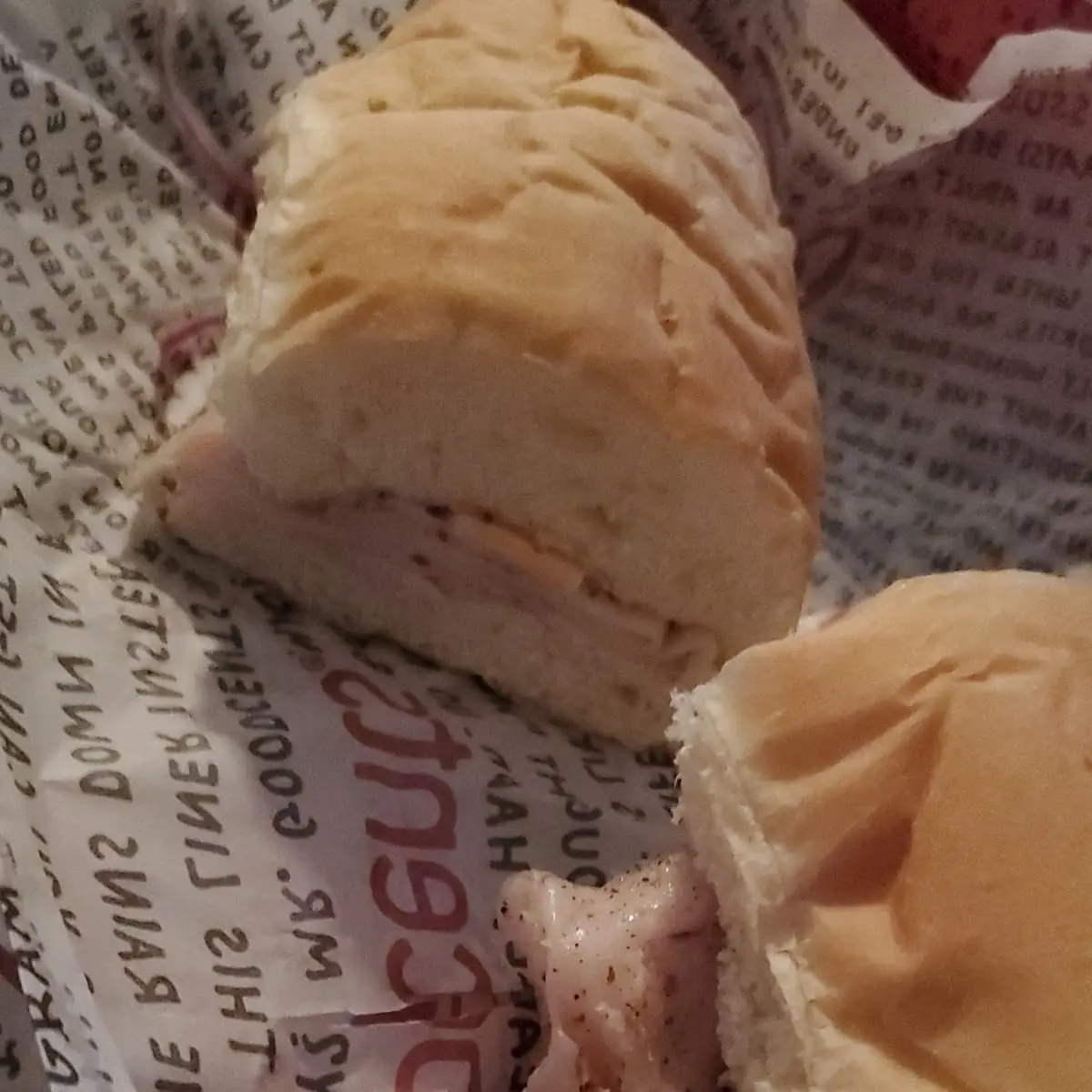 White Bread with Turkey and Cheese Sandwich