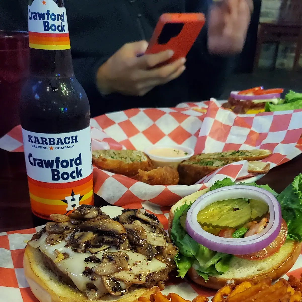 Mushroom Swiss Burger