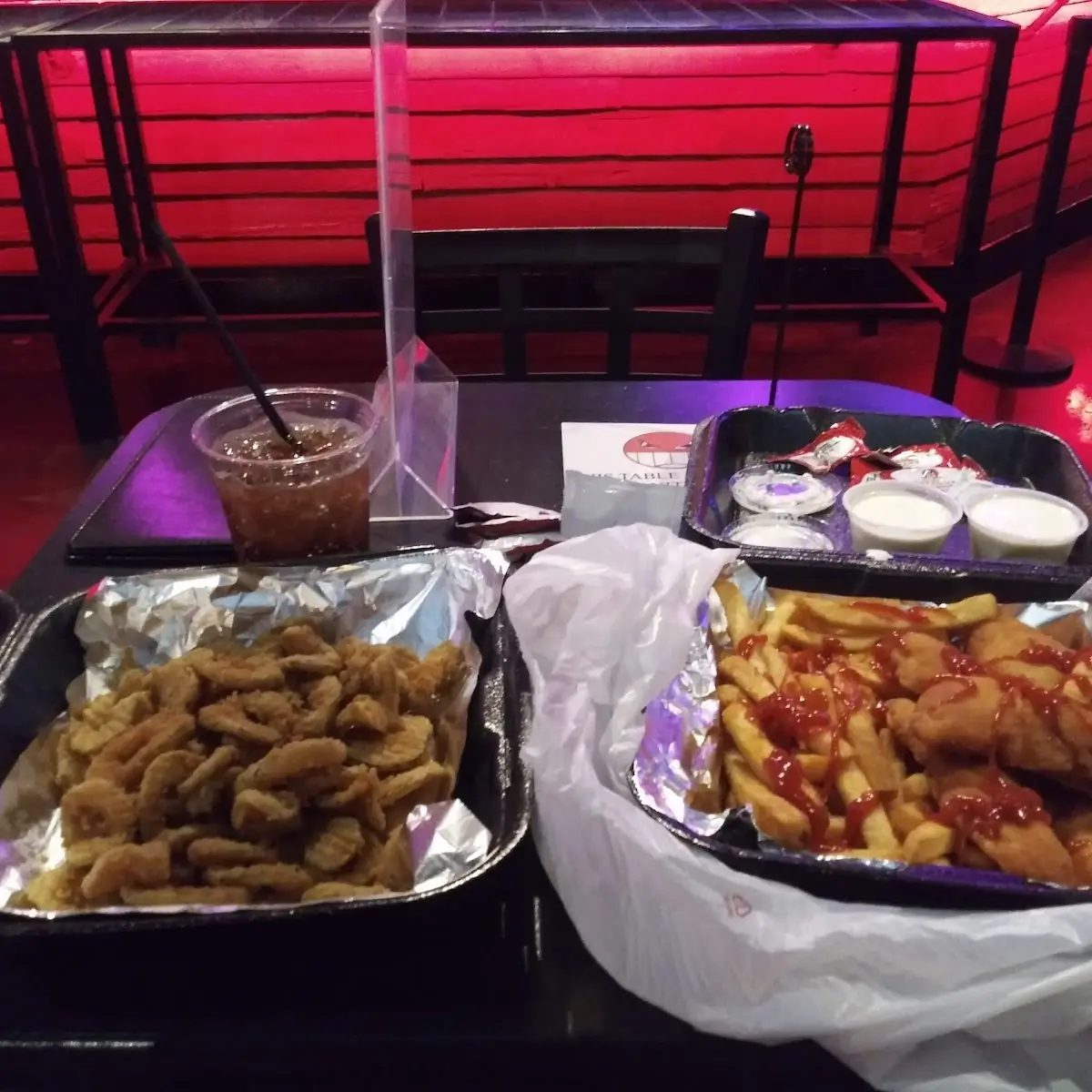 Fried Pickle Chips and Catfish Fillet
