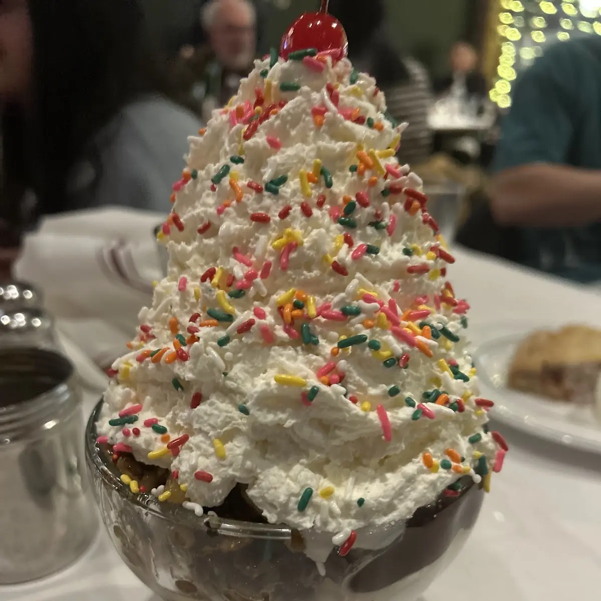 Whipped Cream Sundae with Sprinkles