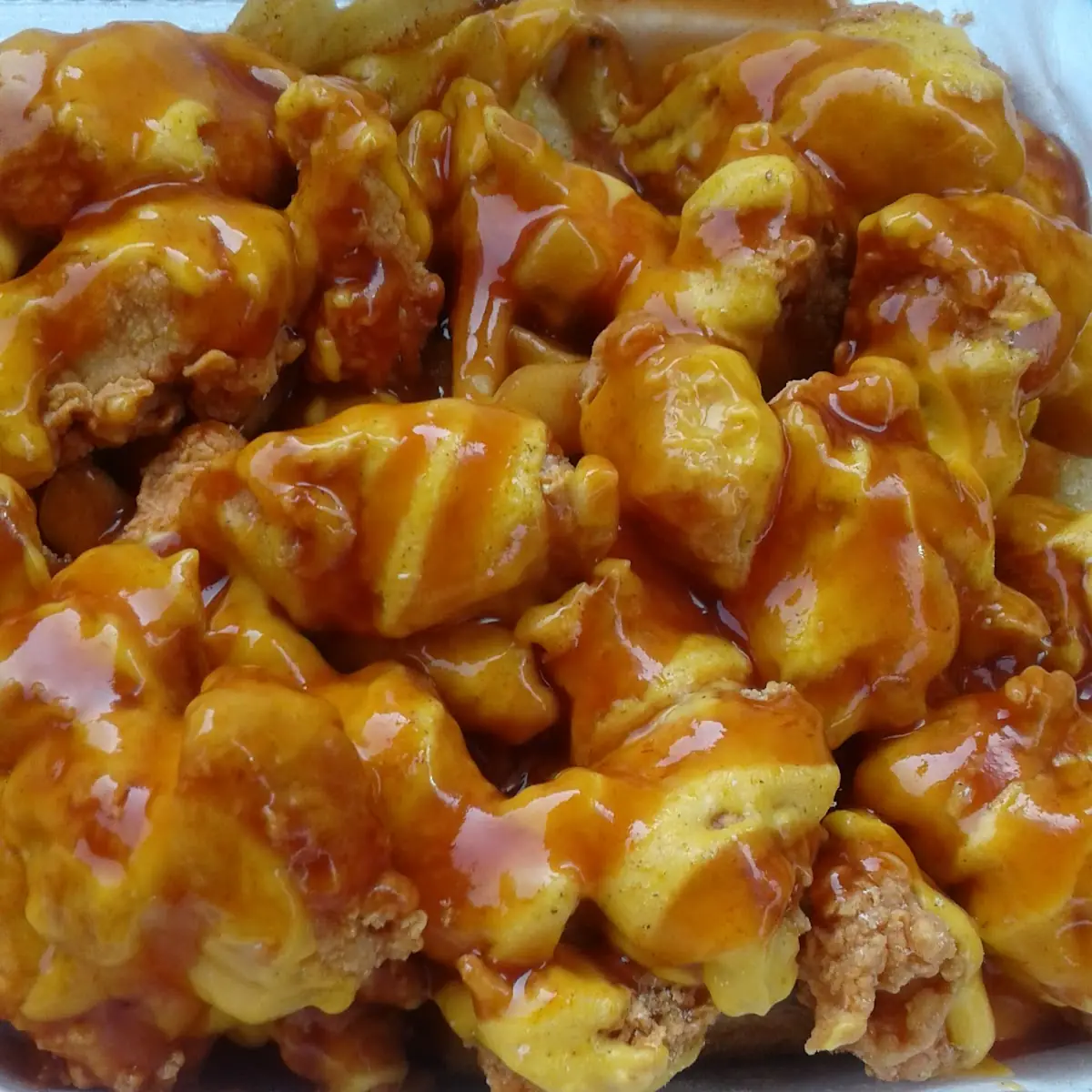 Chopped Tenders w Mild Sauce & Nacho Cheese