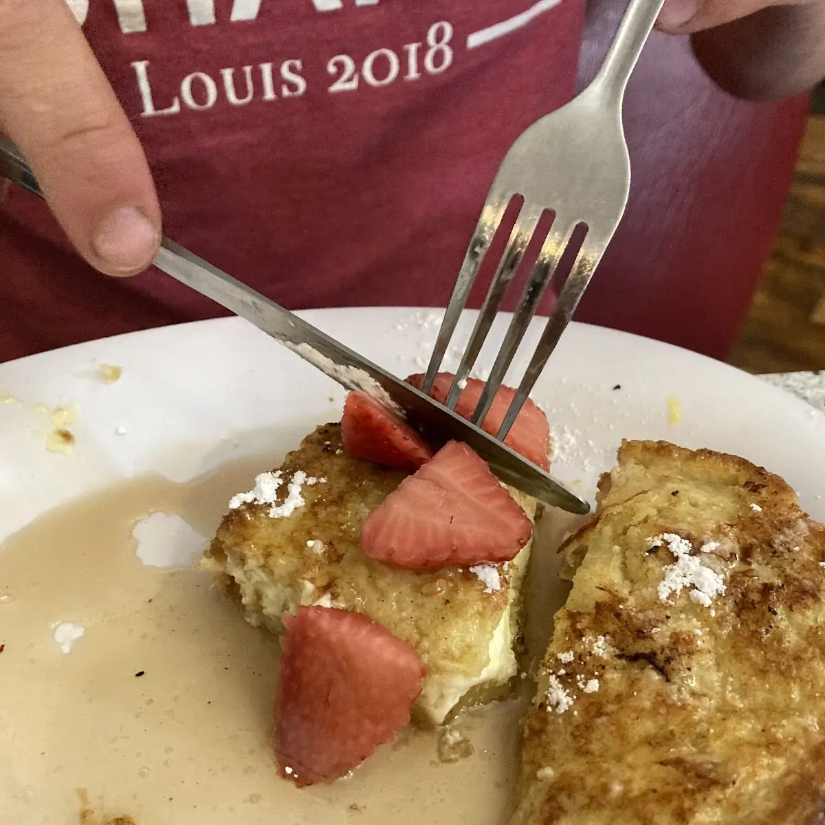 Stuffed French Toast Breakfast
