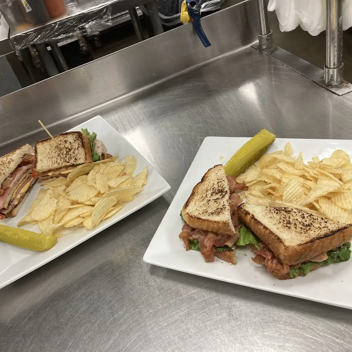 Club Sandwich and Chips