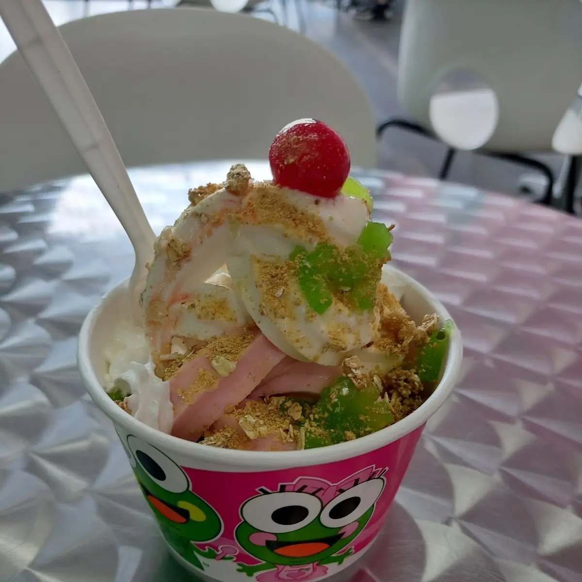 Frozen Yogurt and Granola Bowl