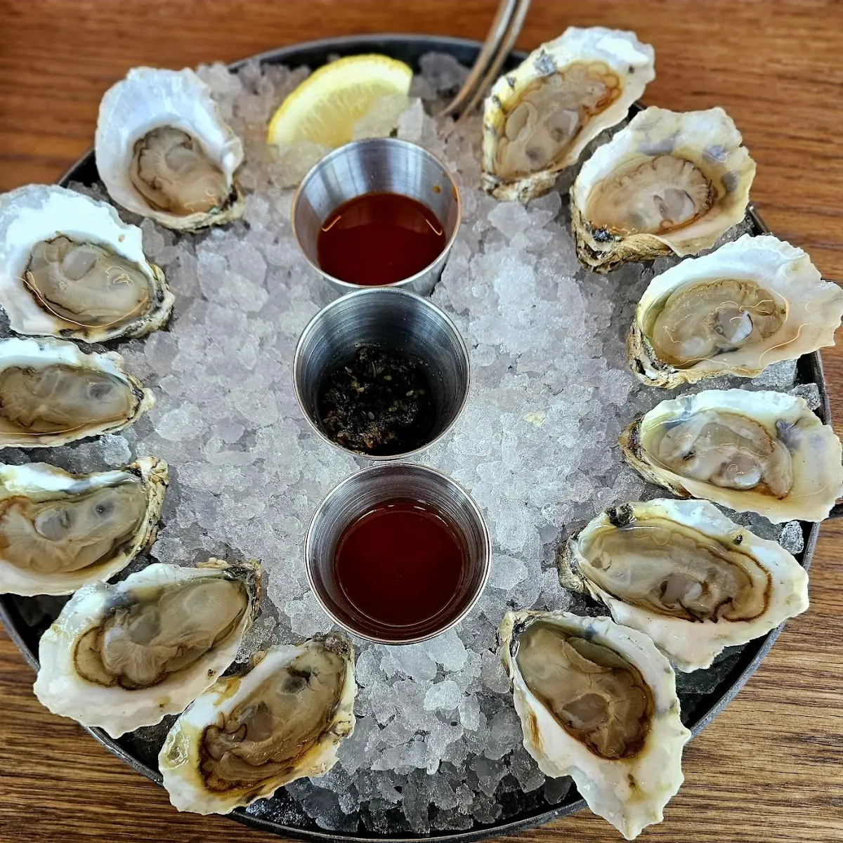 Fresh Oysters and Jumbo Shrimp