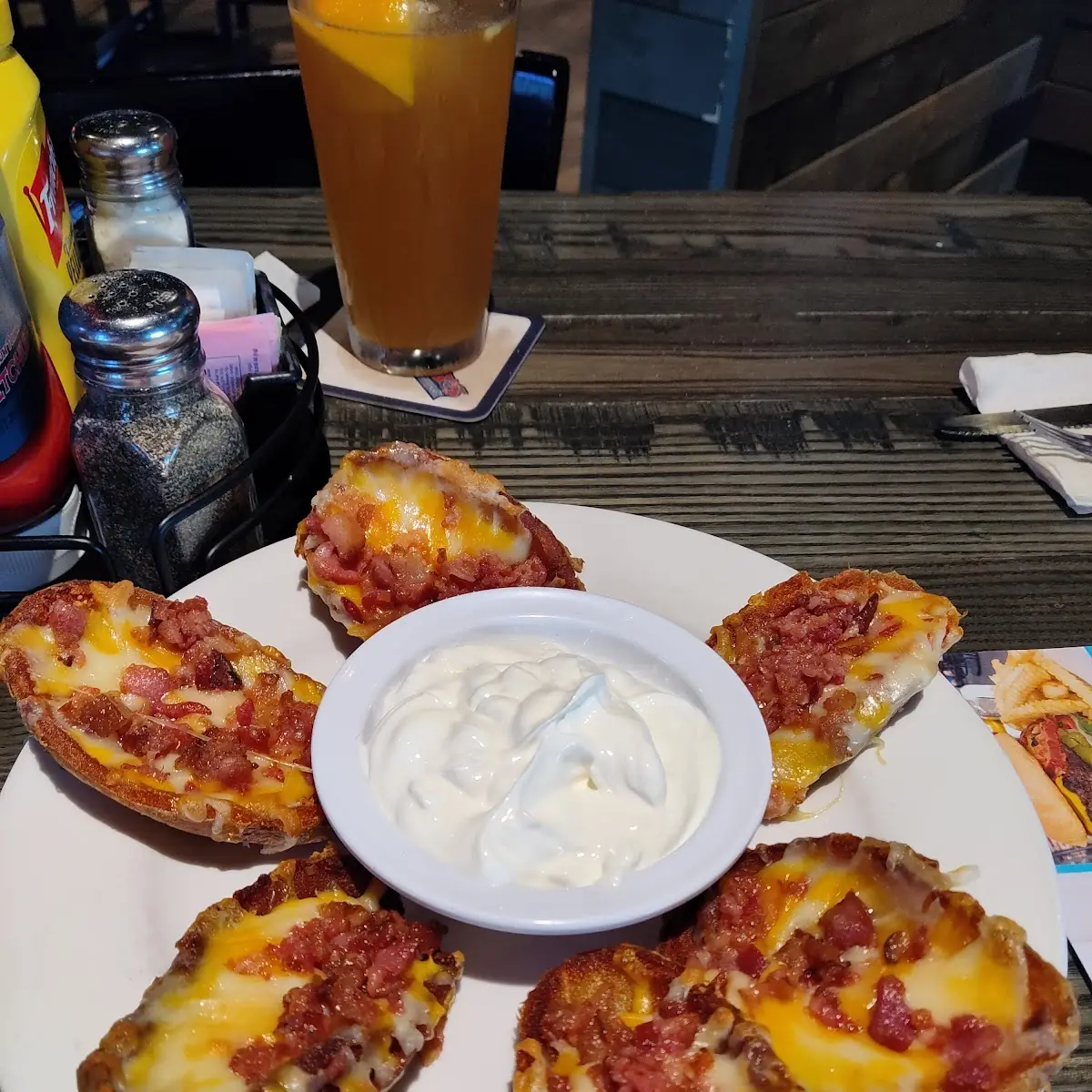 Potato Skins with Sour Cream