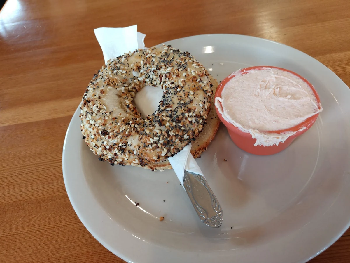 Everything Bagel with Salmon Cream Cheese