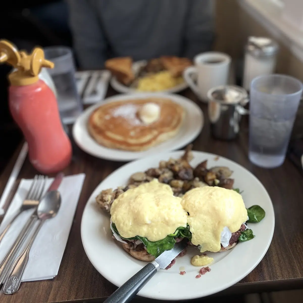 Corned Beef Hash Eggs Benedict Florentine
