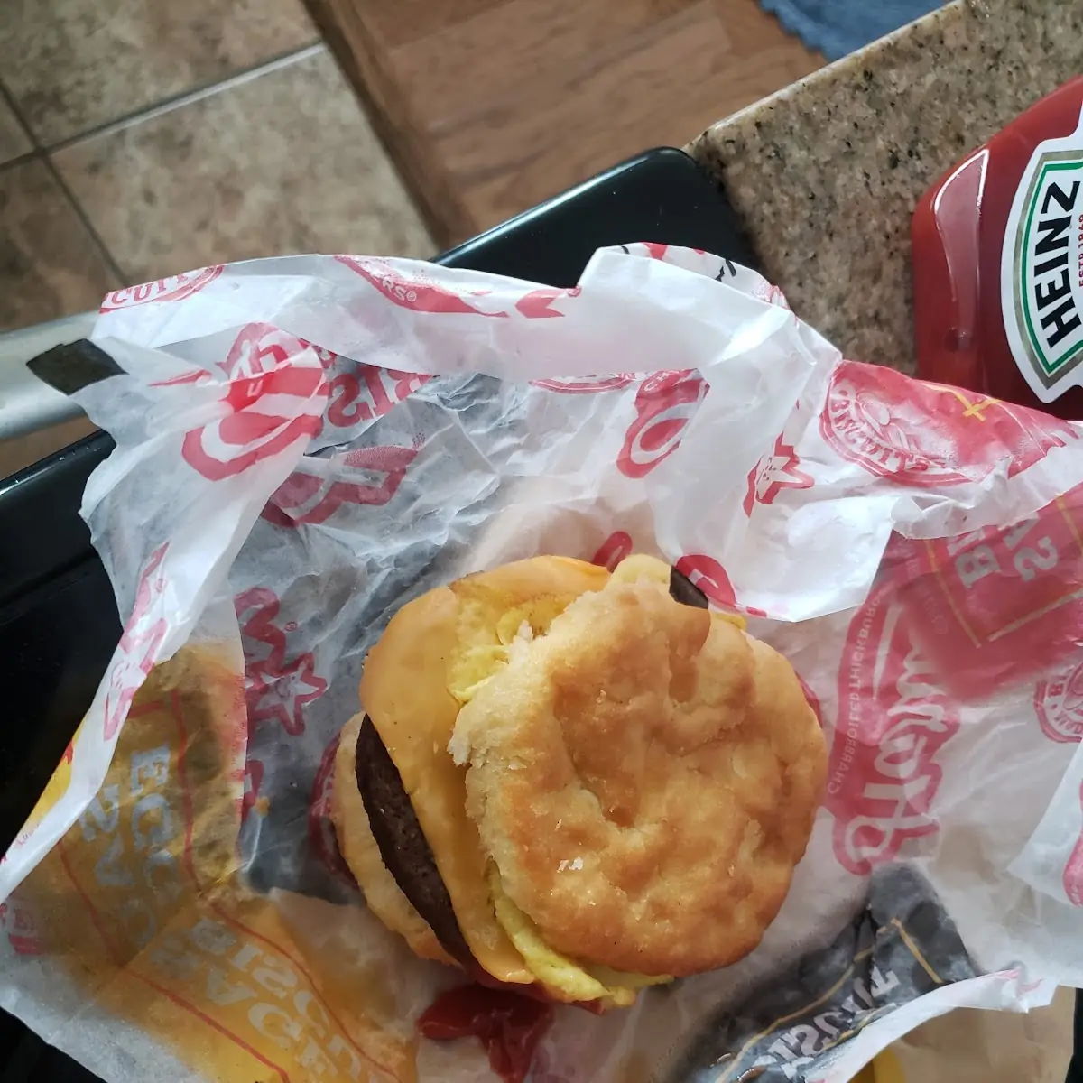 Sausage Egg & Cheese Biscuit Sammie