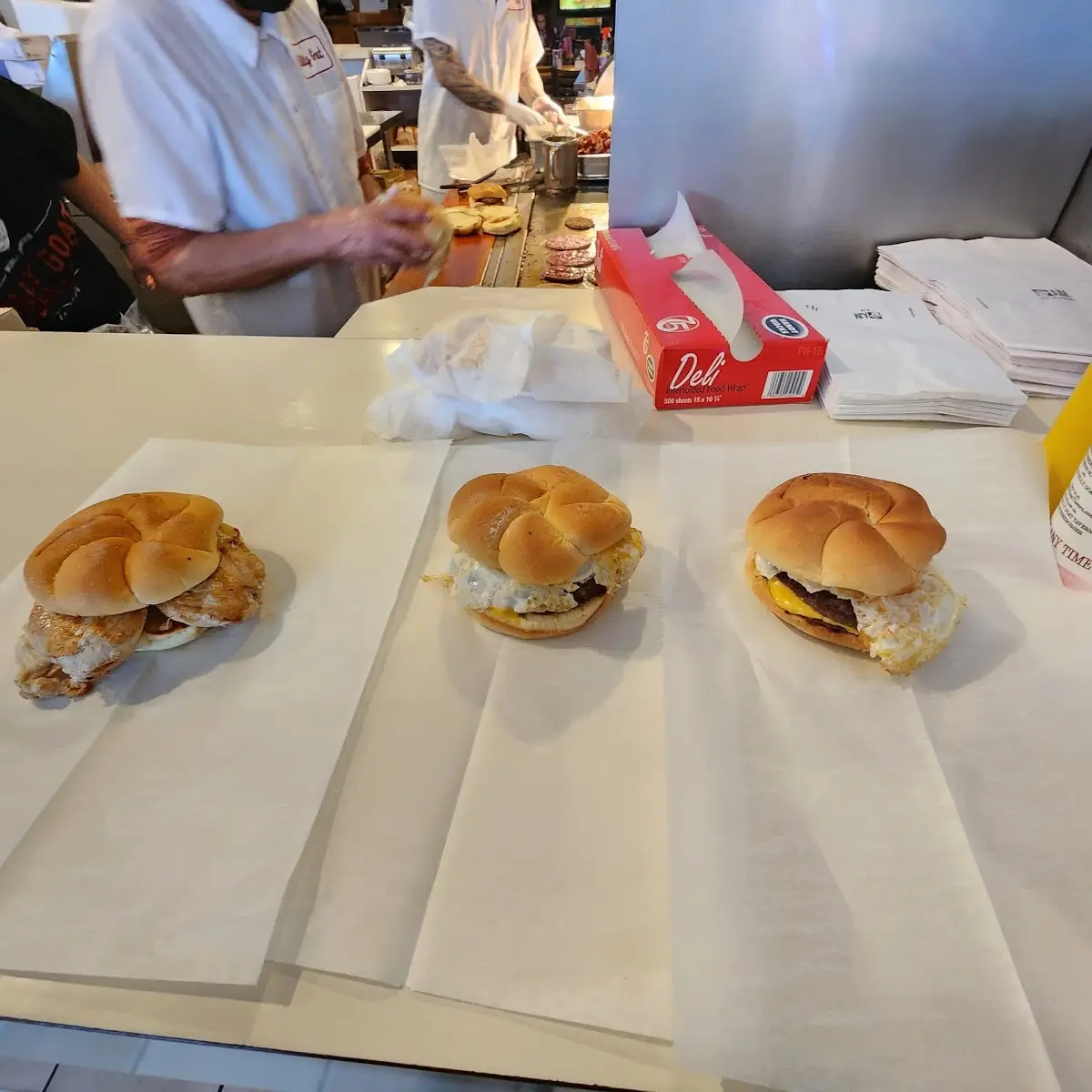 Double Cheese Burger with Fried Egg