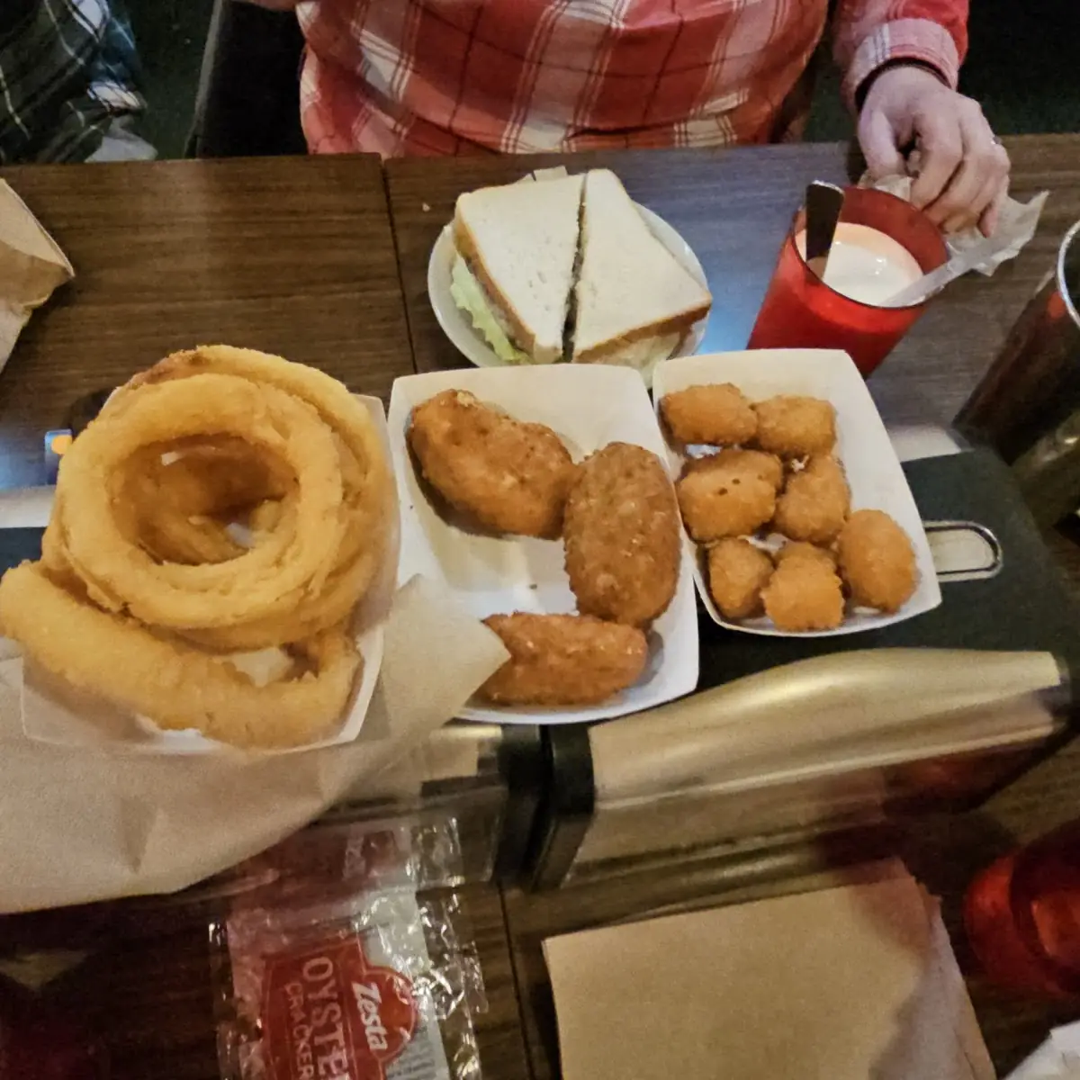 Onion Ring Basket Poppers Fried Pickles