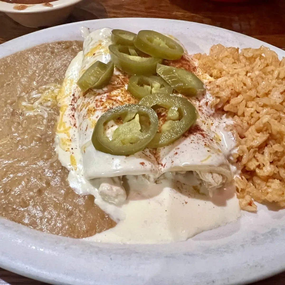 Mexican Food Beef Burrito with Rice