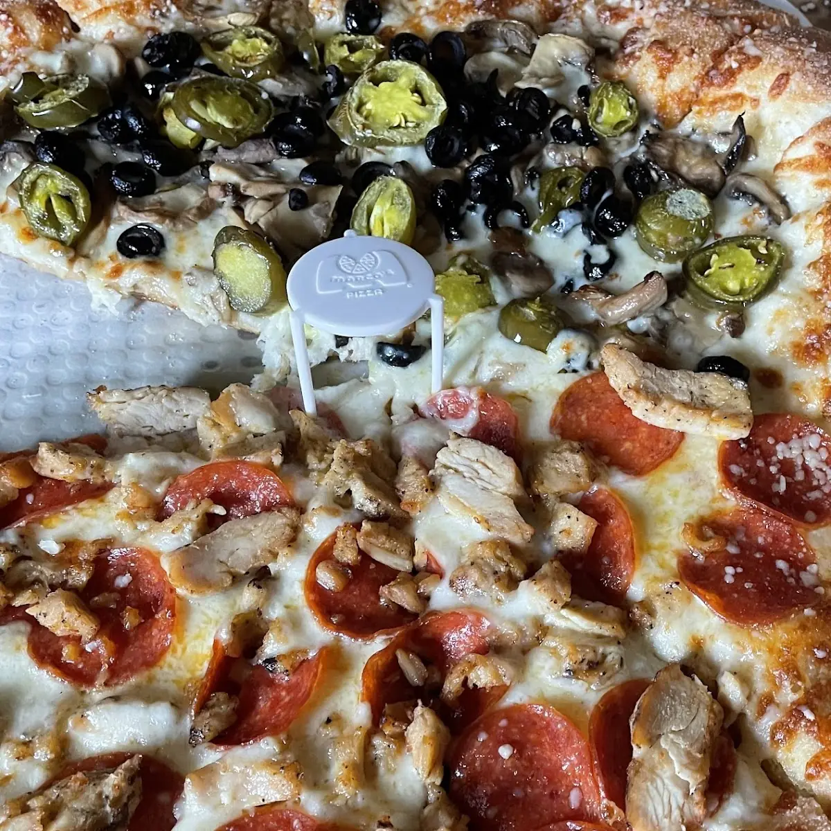 Pepperoni and Chicken Pizza