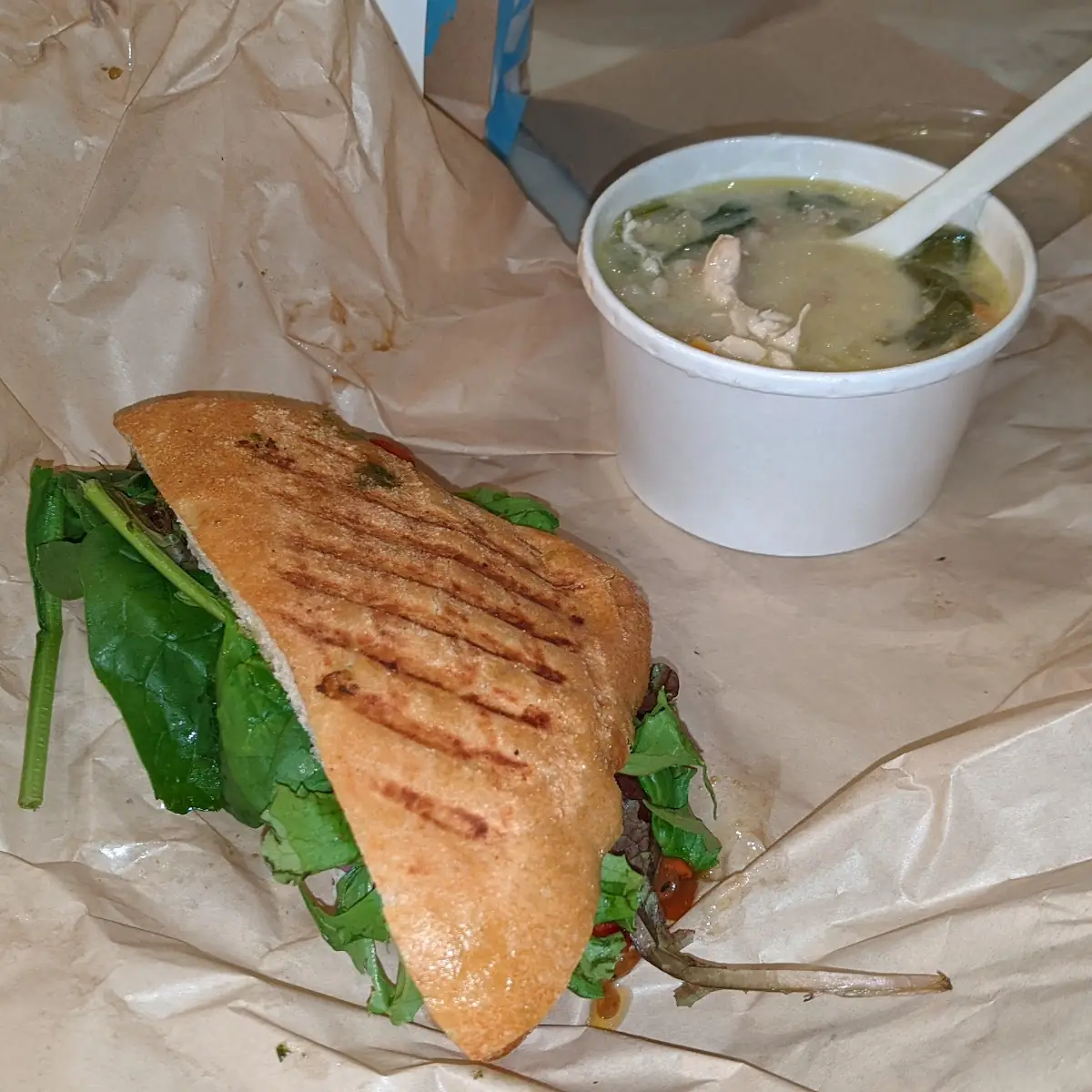 Greek Lemon Chicken & Farro Soup
