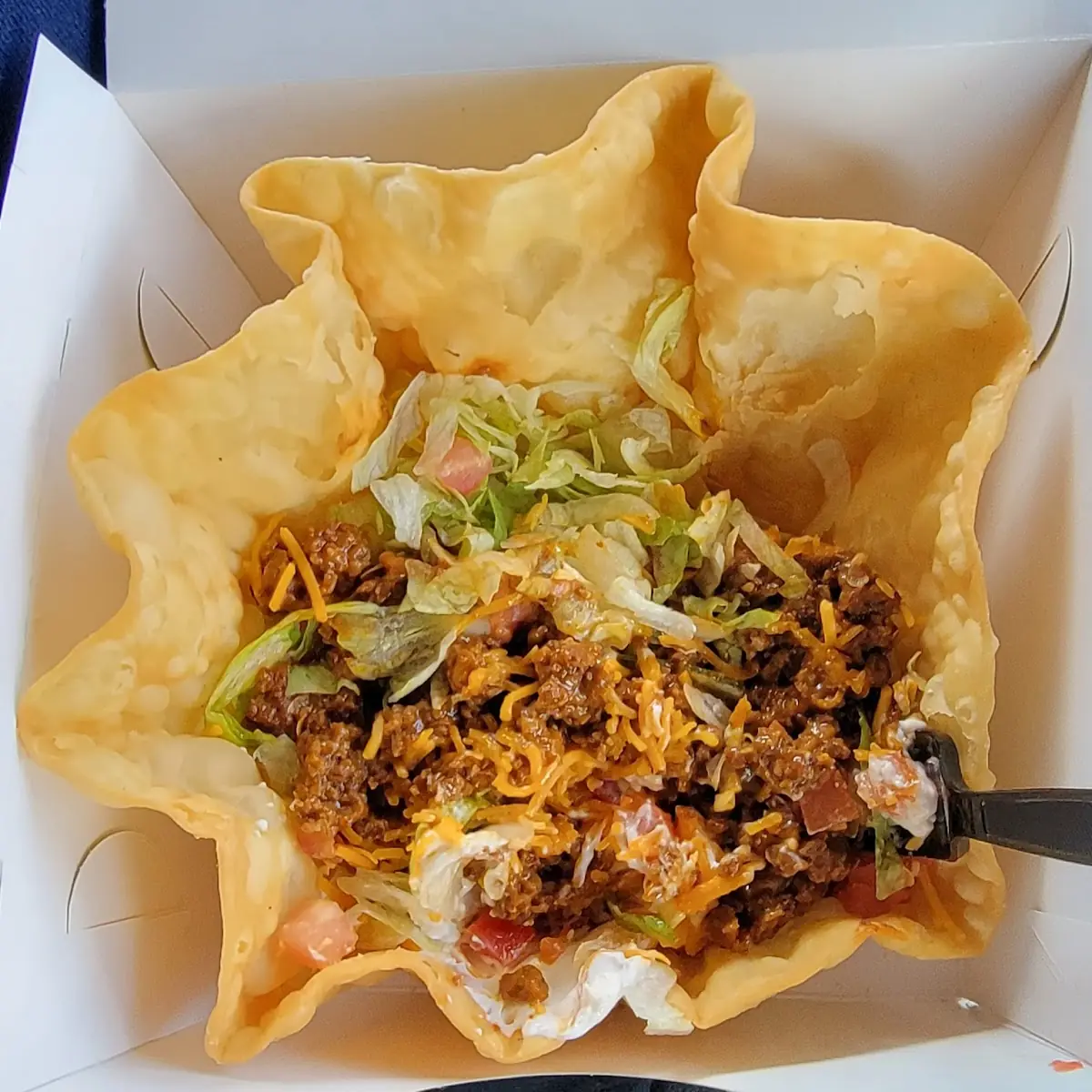Taco Salad in Shell