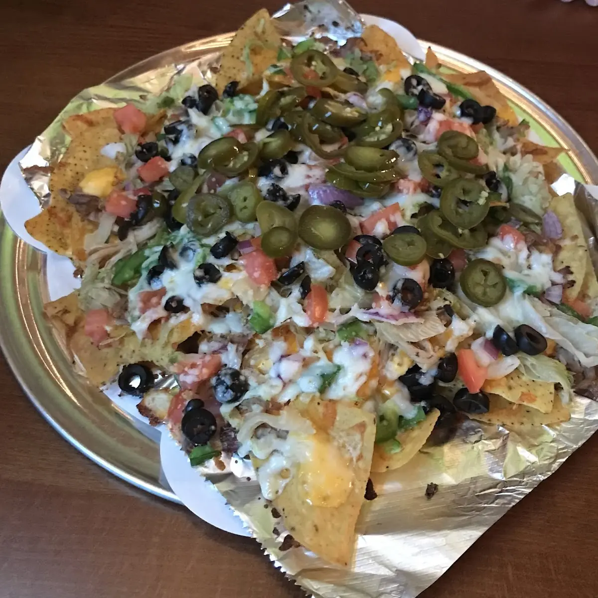 Beef Nachos and Buffalo Wings