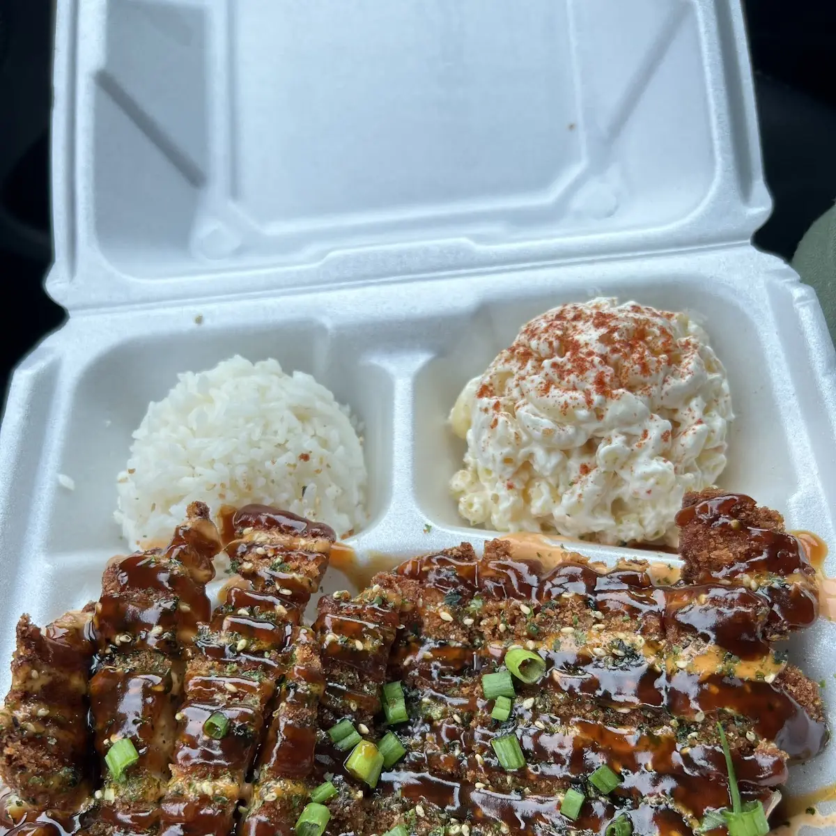 Teriyaki Chicken Plate with Rice and Slaw
