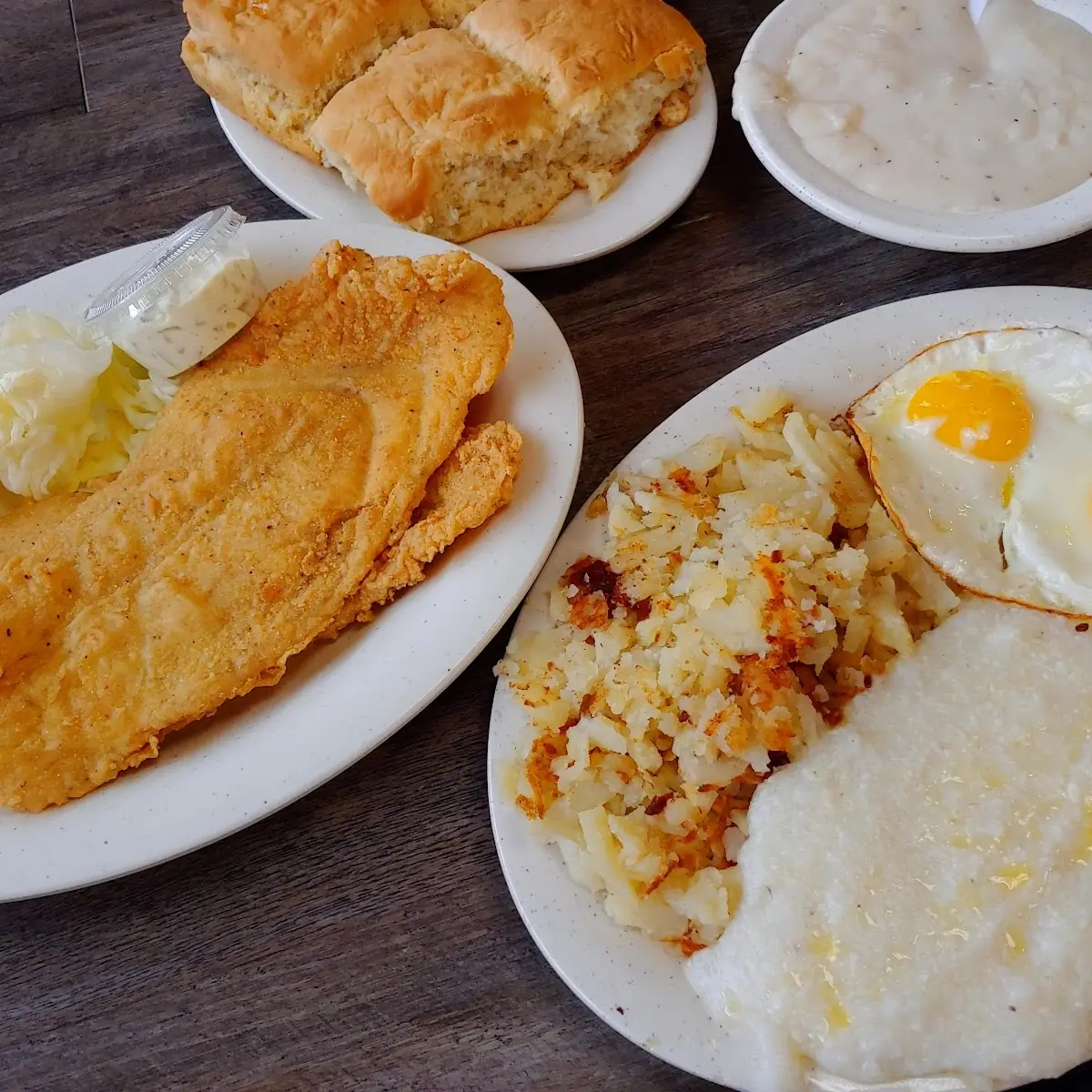 Southern Style Fried Fish & Eggs