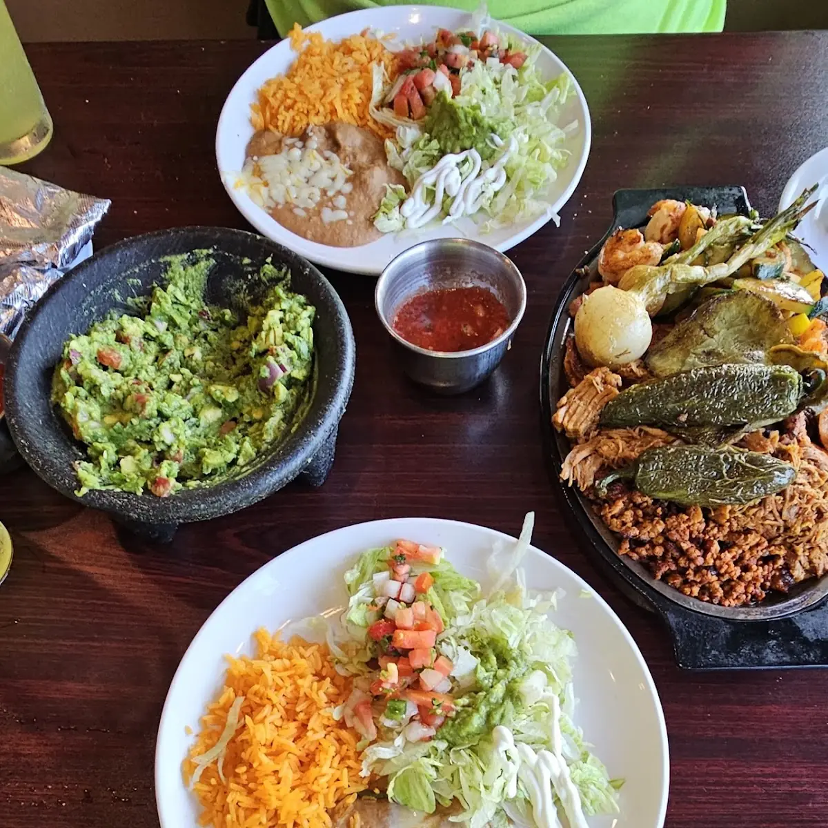 Beef Taco Beef Enchilada Chile Relleno & Rice