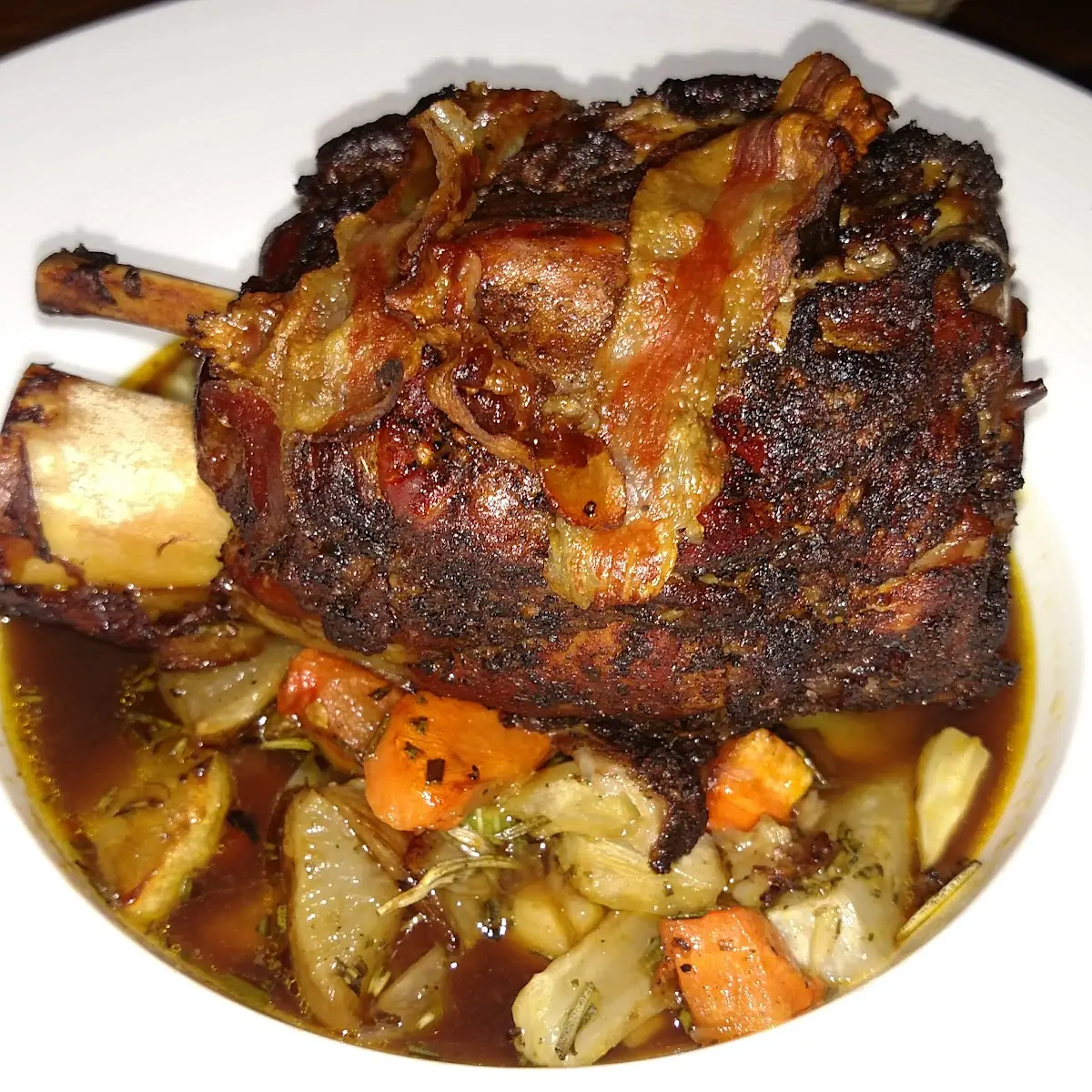 Slow Braised Crispy Pork Shank