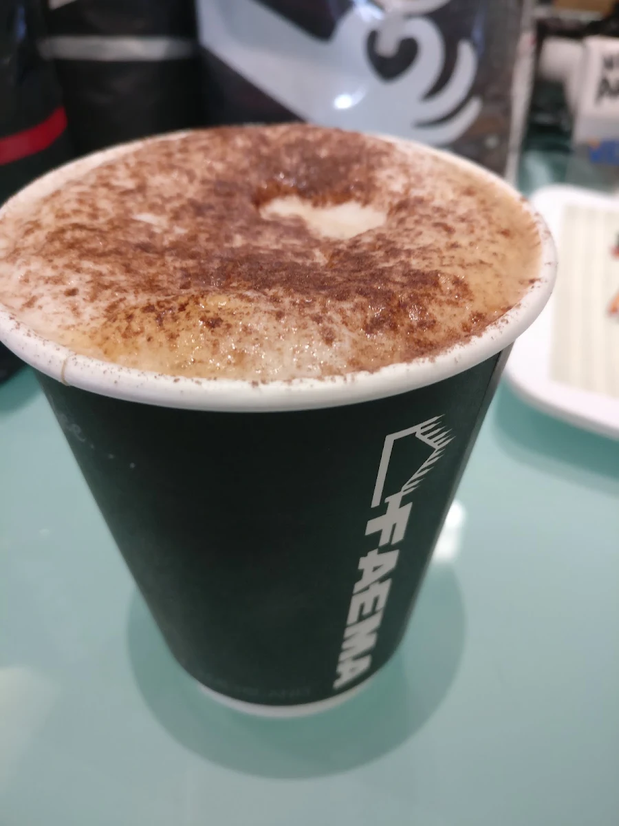 Cappuccino with Cocoa, Faema Caffe