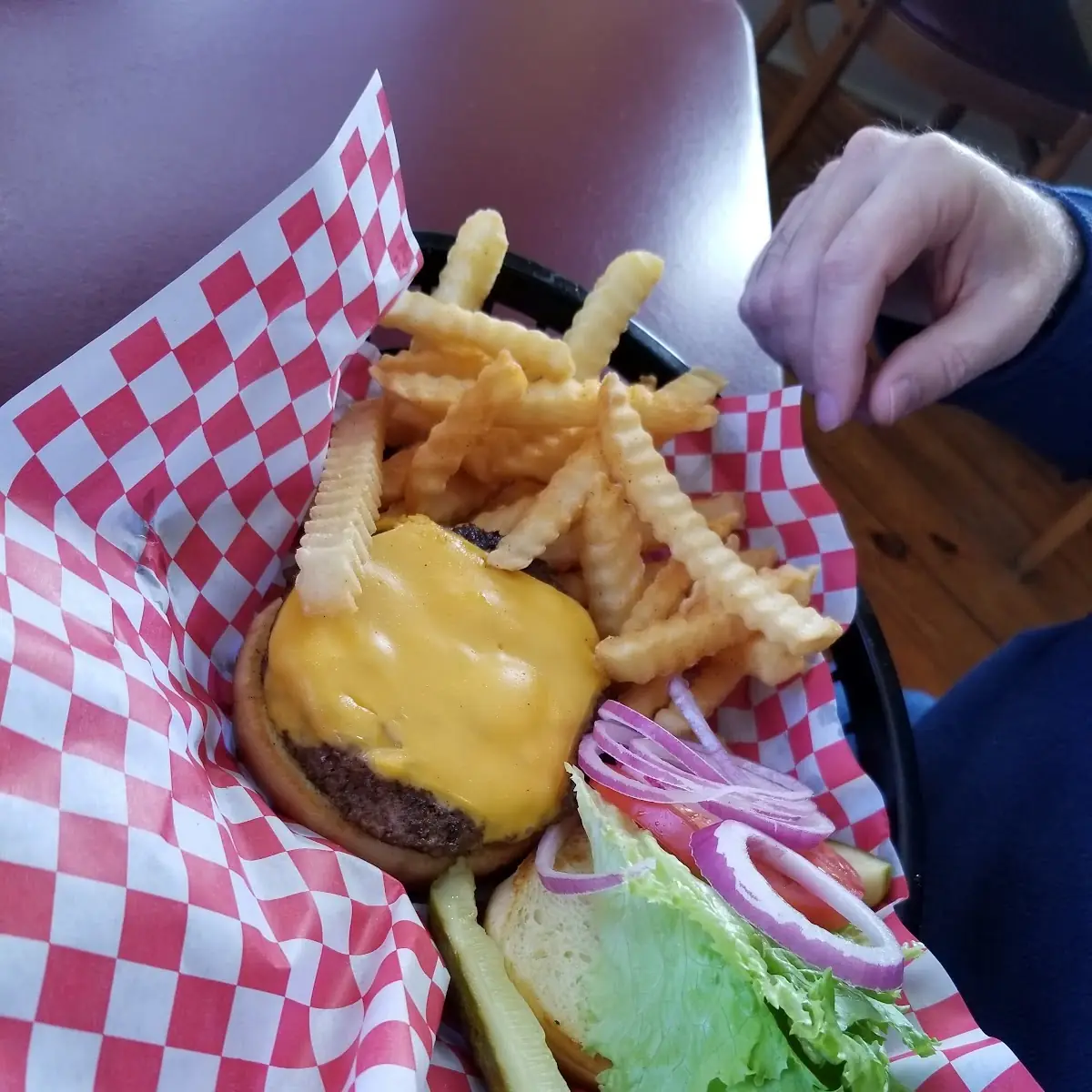 Fried Chicken Sandwich with Fries