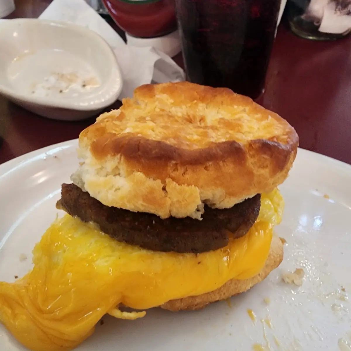 Sausage and Egg Biscuit Sandwiches