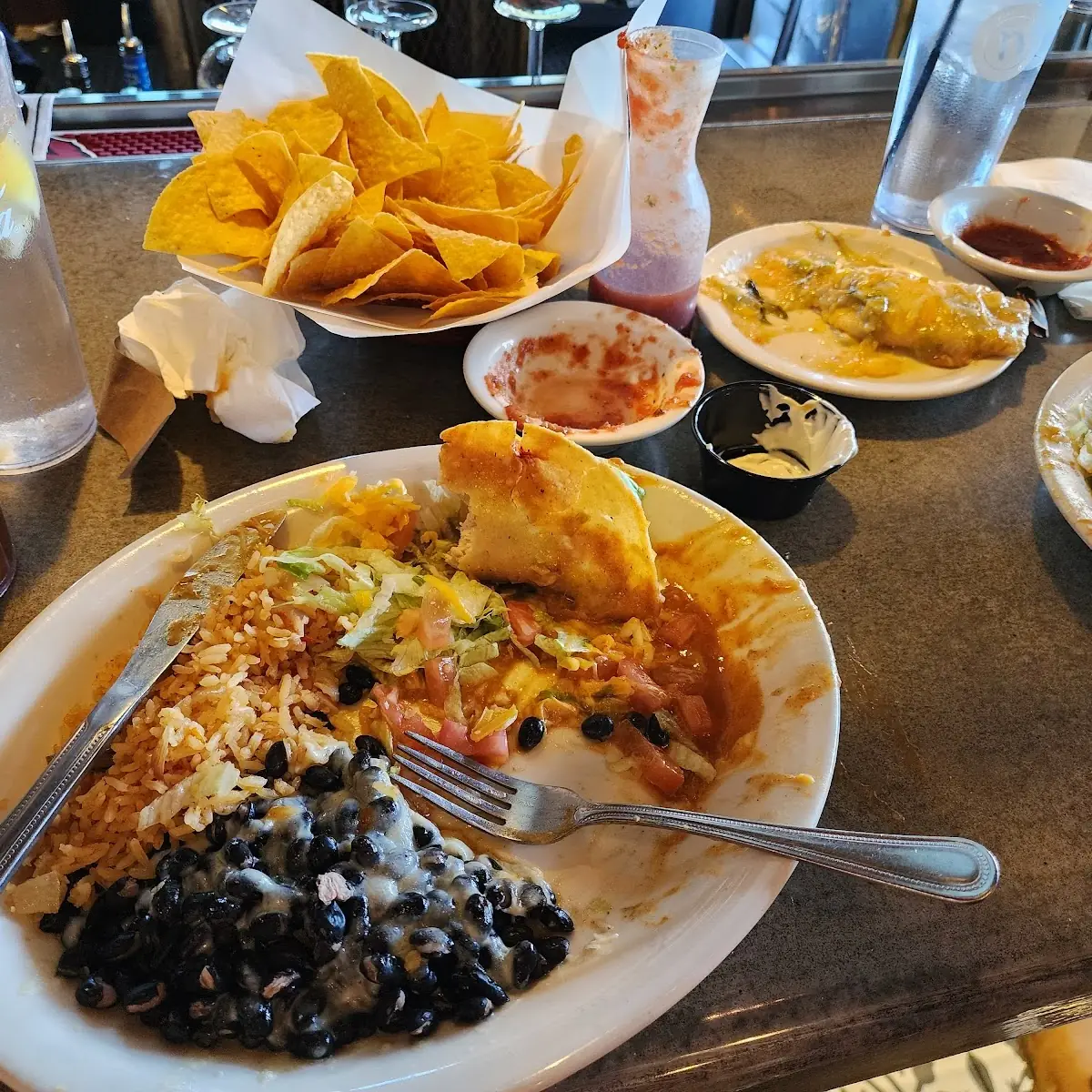 Spinach Enchiladas with Black Beans