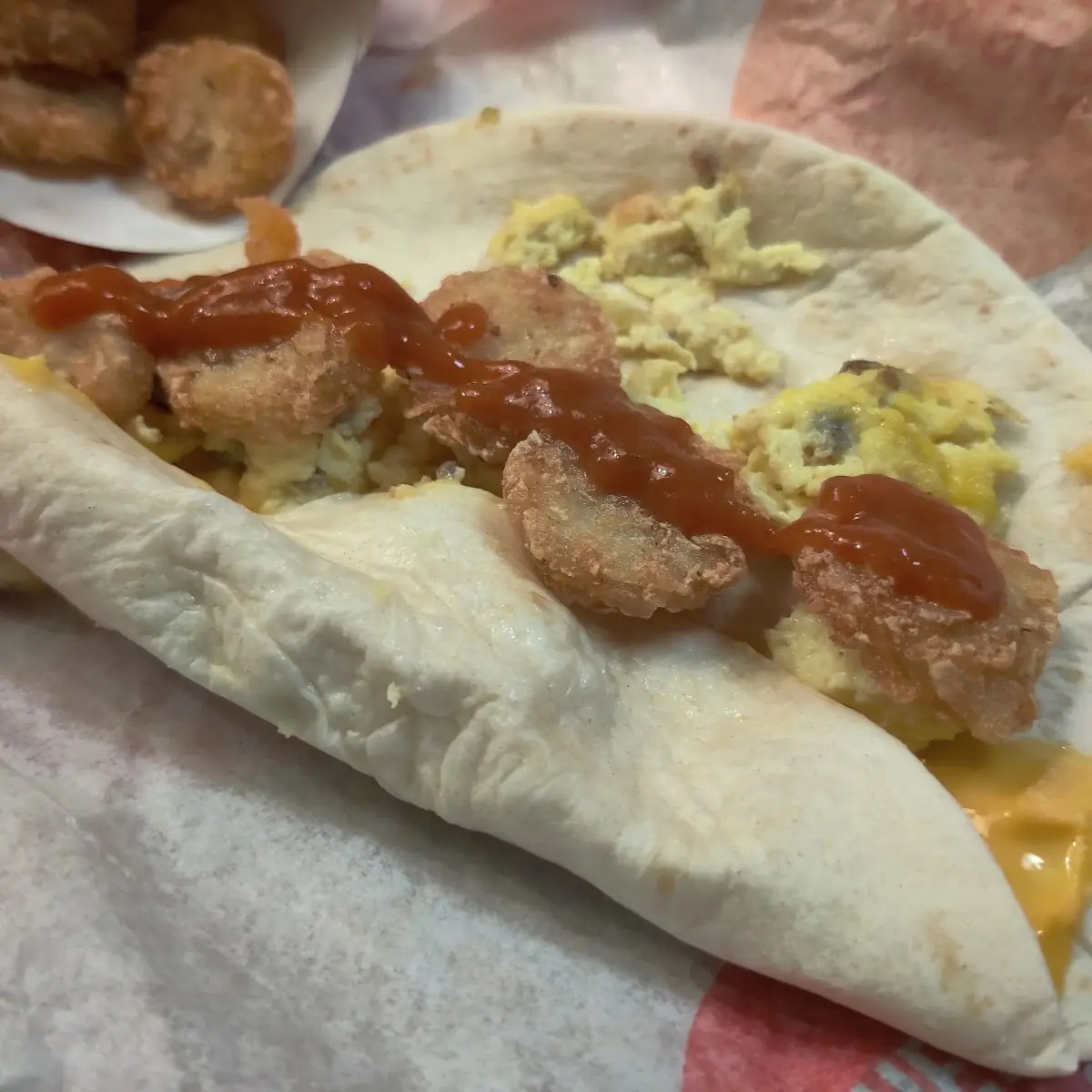 Sausage Wrap with Hash Browns