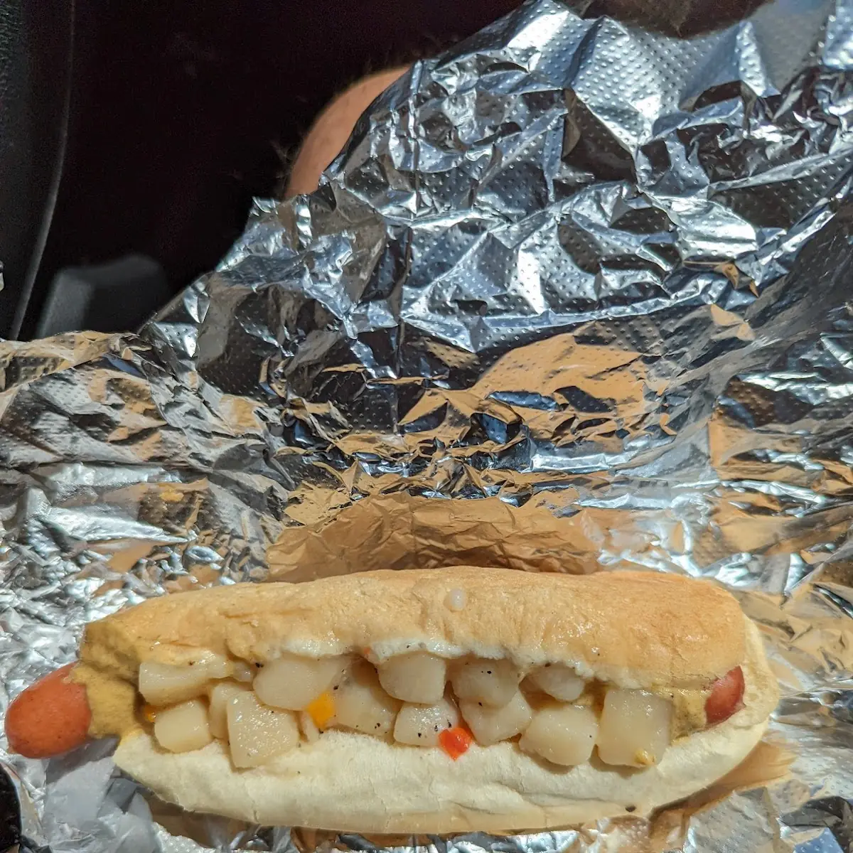 Hot Dog with Potatoes