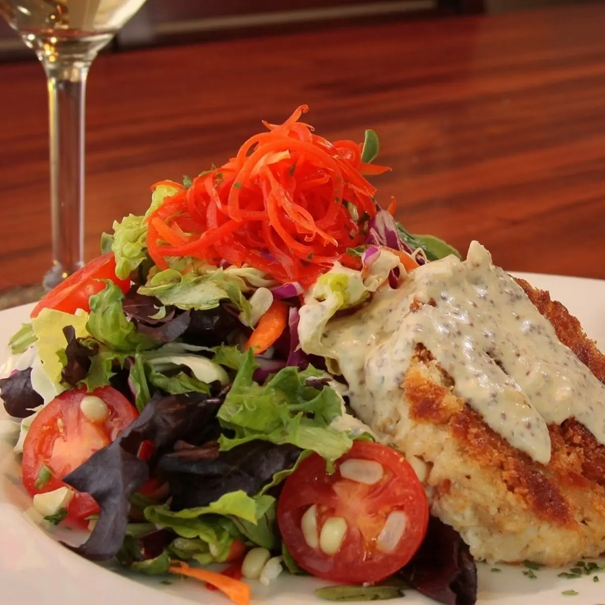 Crab Cake Salad
