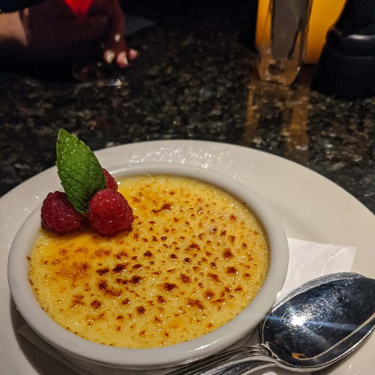 Creme Brulee with Fresh Berries