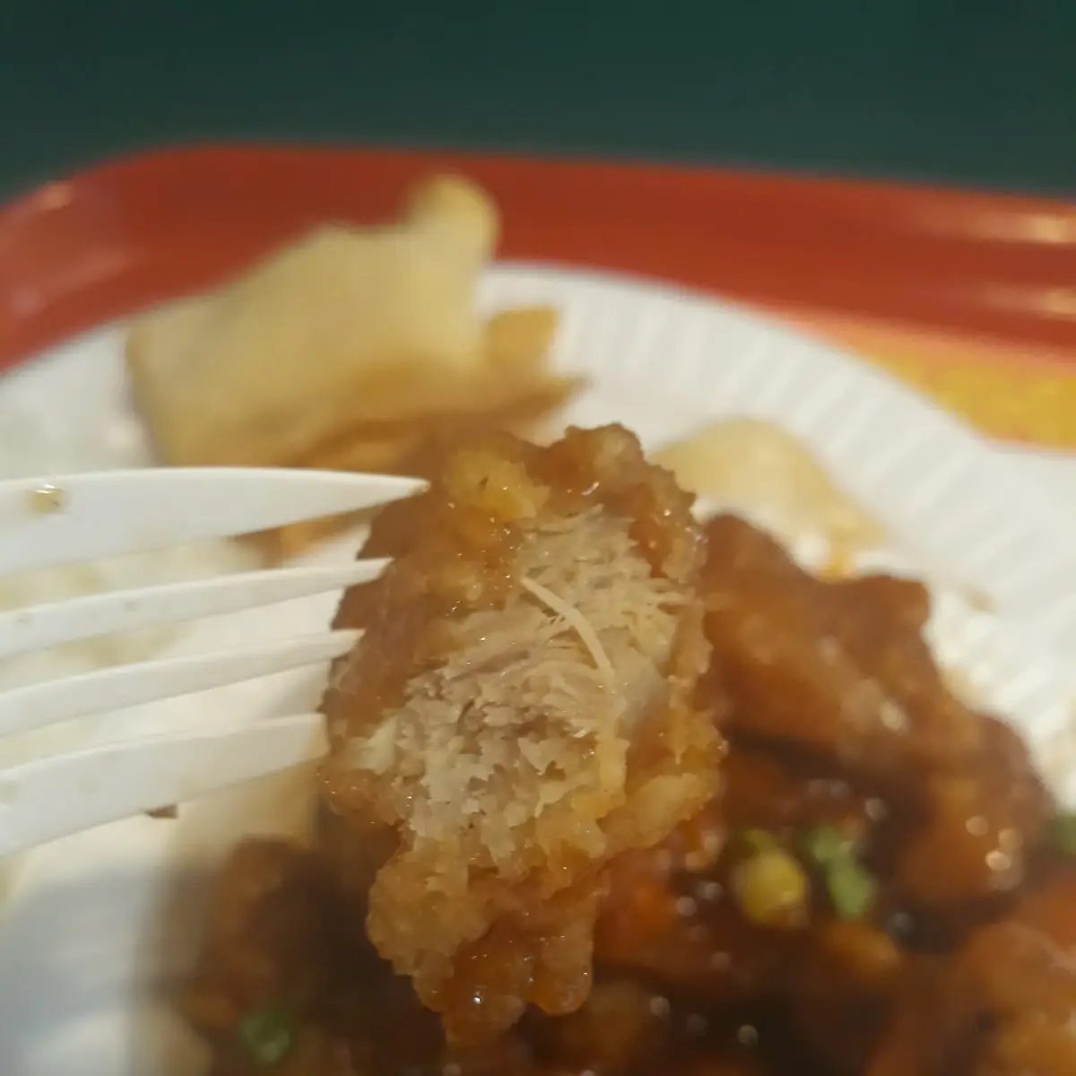 Orange Chicken Soft Noodle Plate (Large)