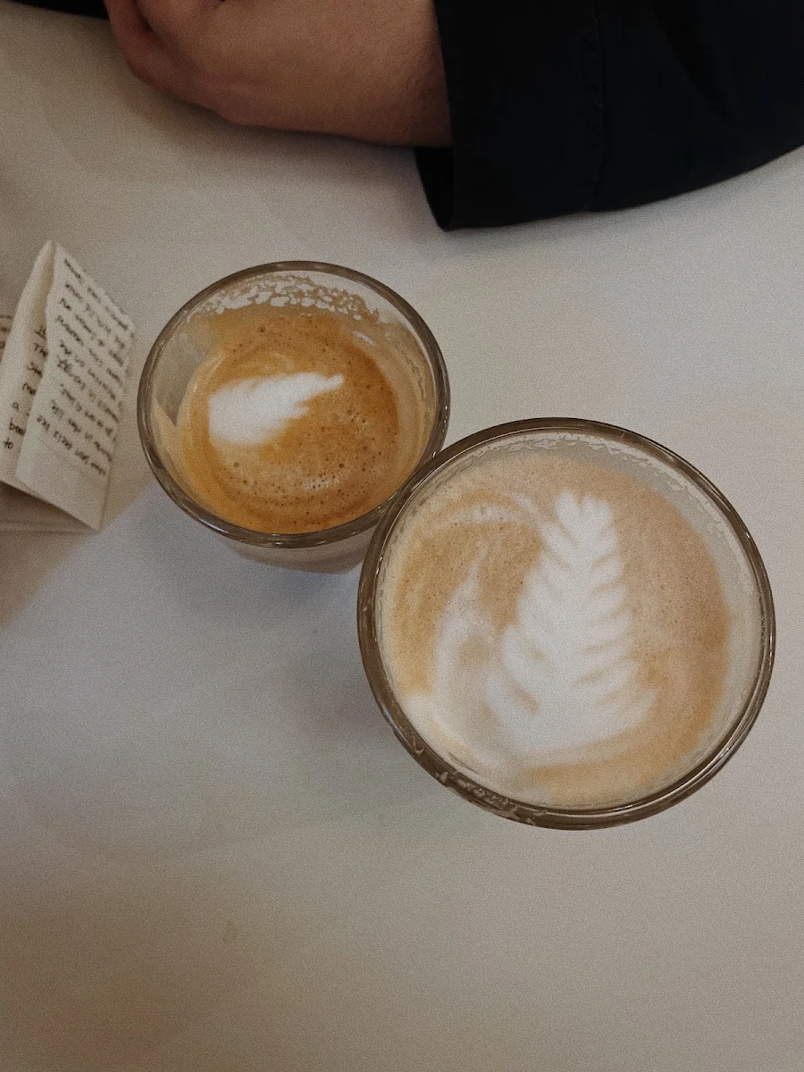 Vanilla Latte and Cappuccino
