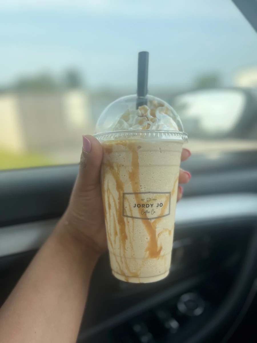 White Chocolate Caramel Frappe