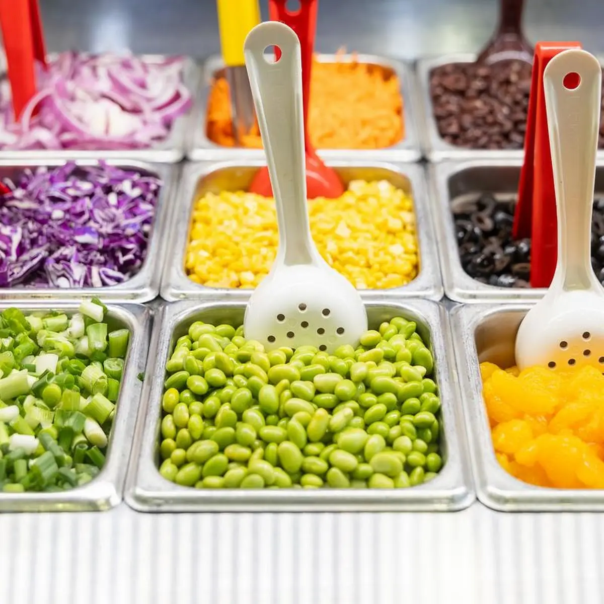 Fresh Mixed Salad Bar Toppings