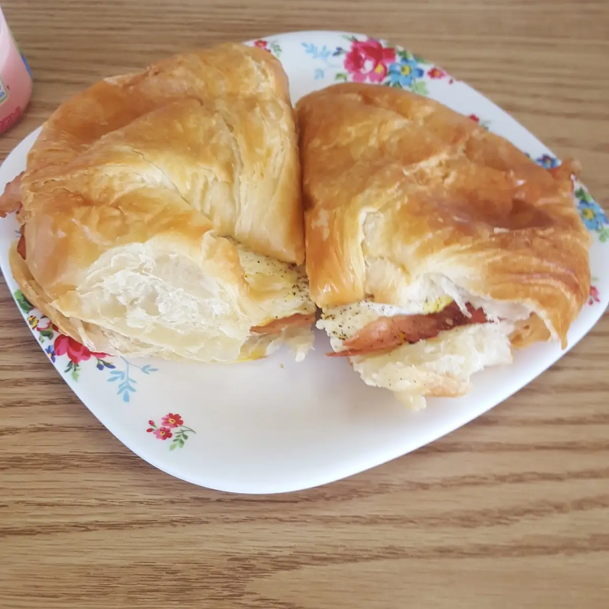 Bacon Egg and Cheese Crossaint Sandwich