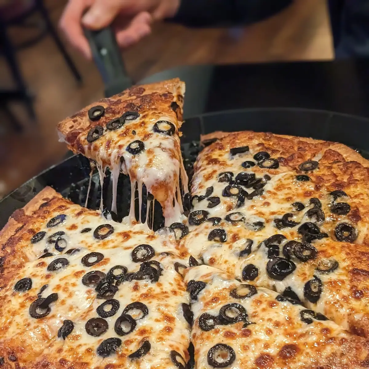Cheese Pizza with Olives