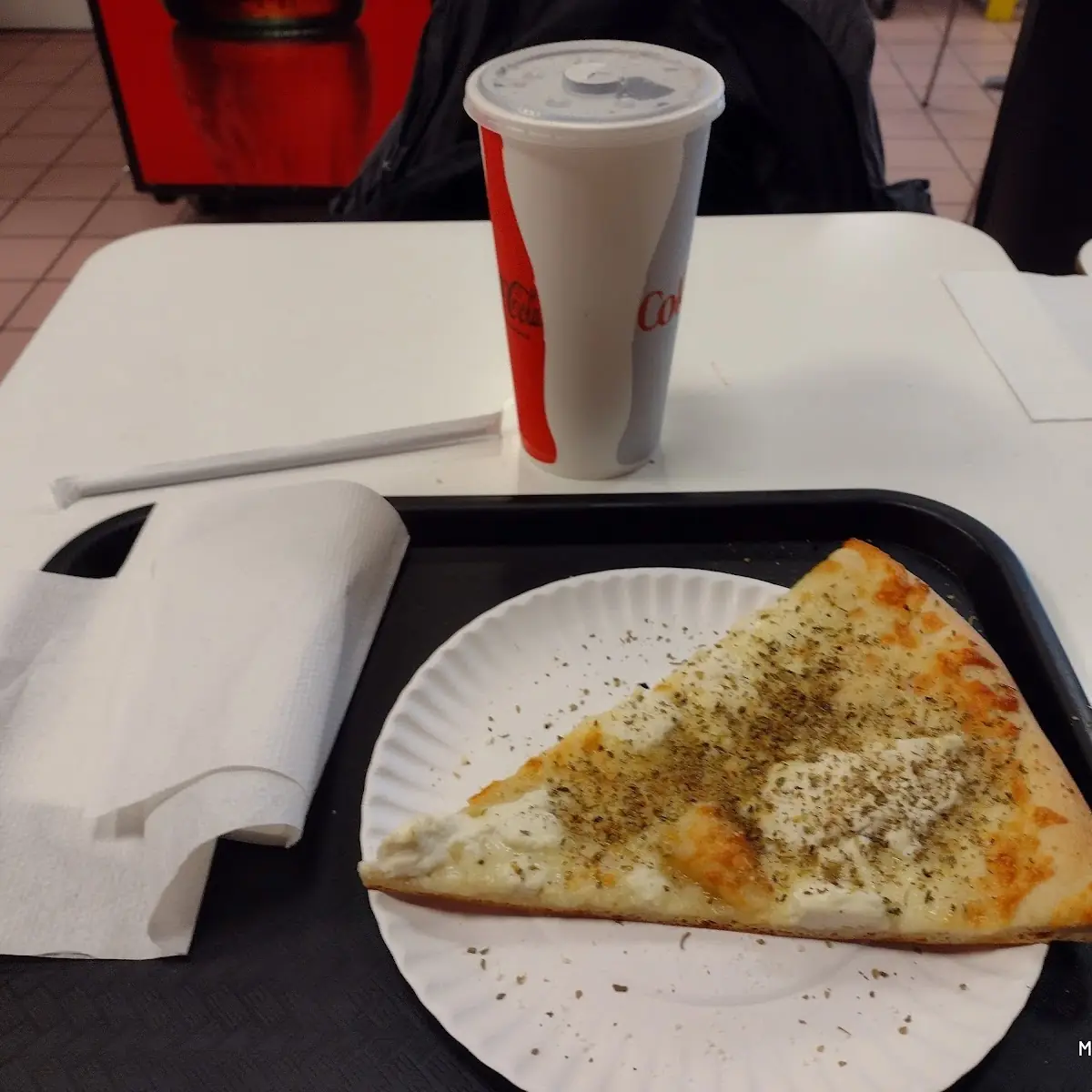 White Pizza Slice