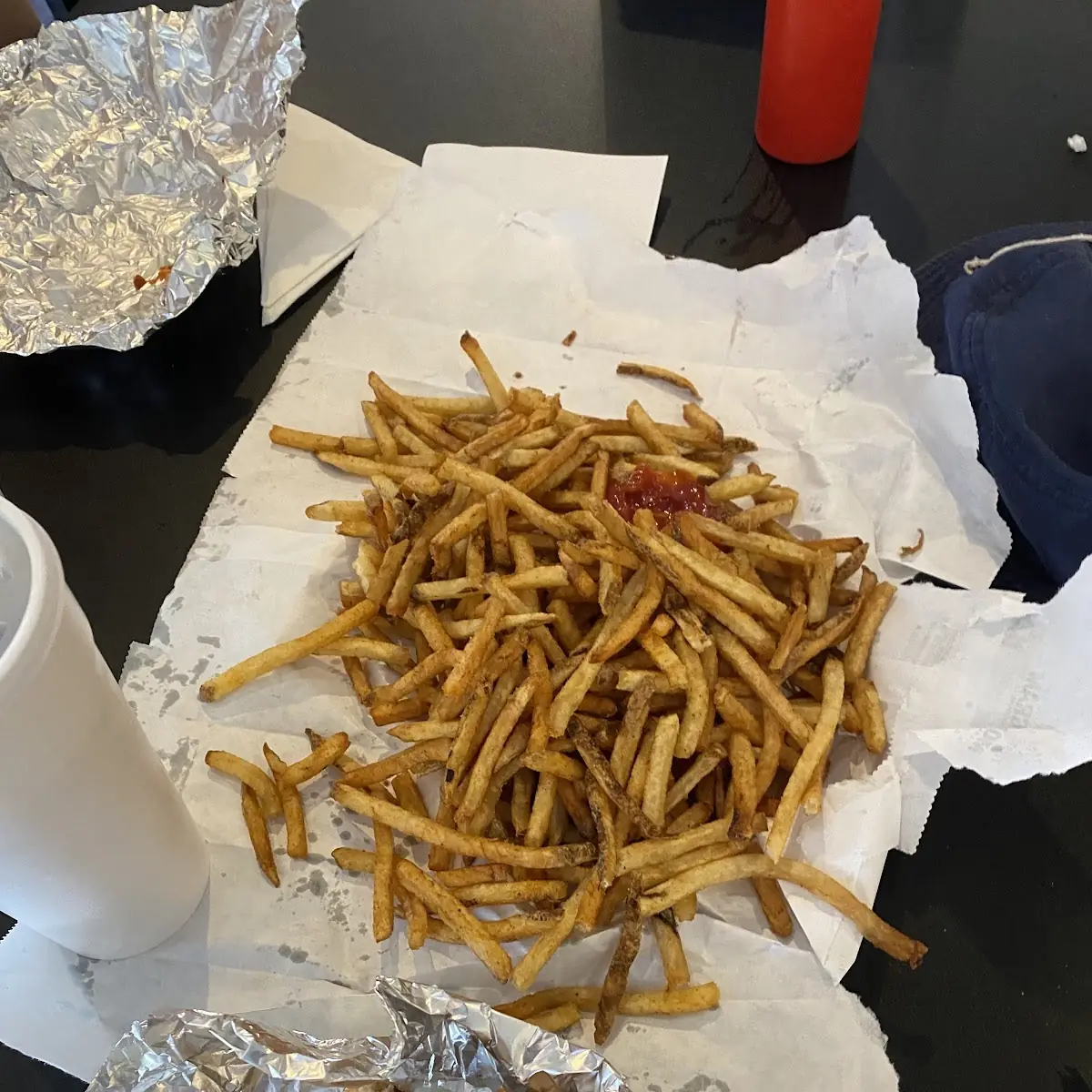 Bacon Cheeseburger and Fries