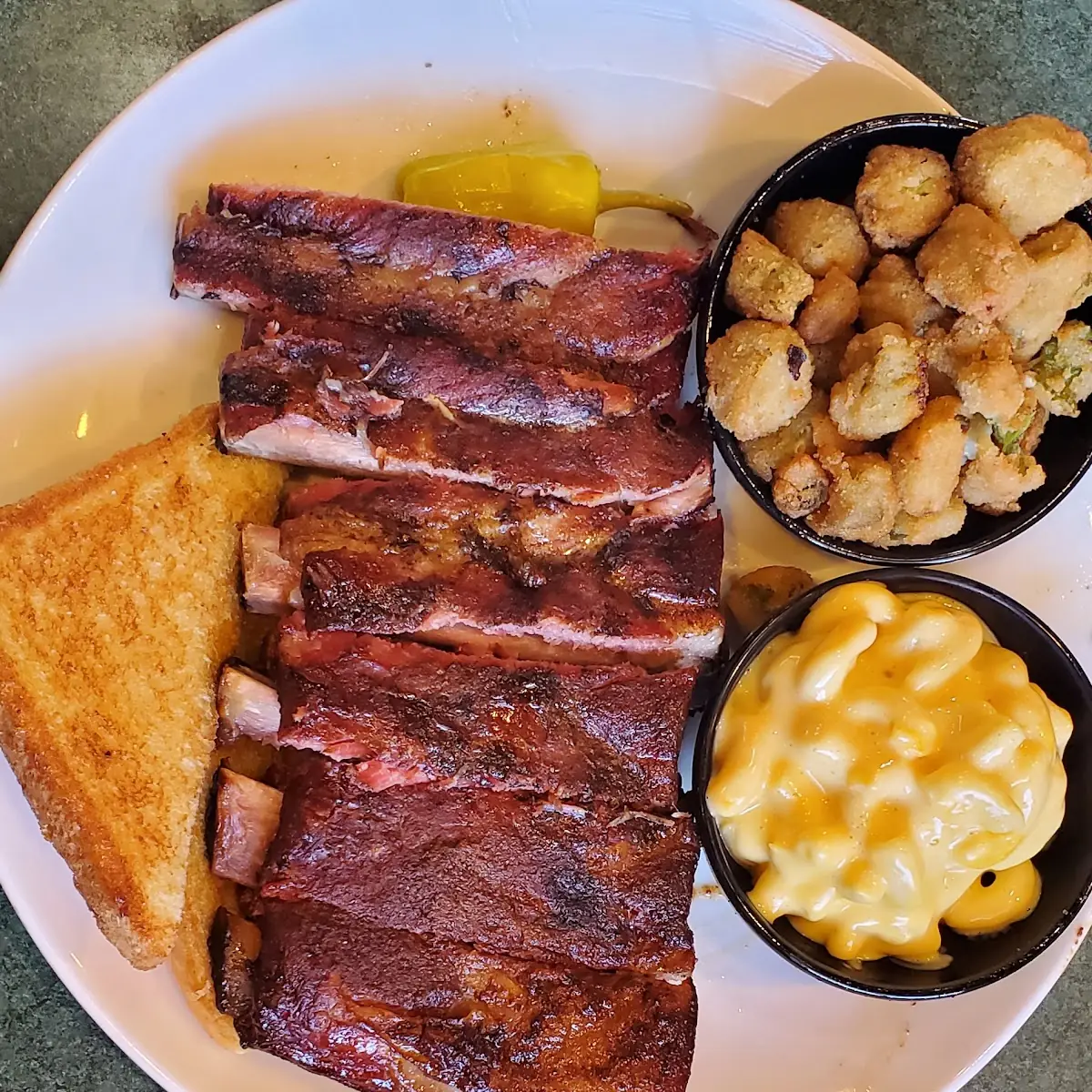 Half Rack of Ribs with Two Sides