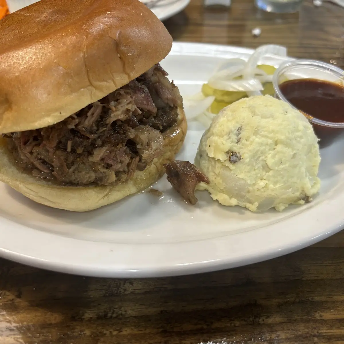 Chopped Brisket Sandwich