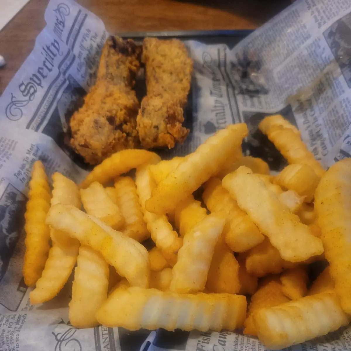 Deep Fried Ribs with Fries