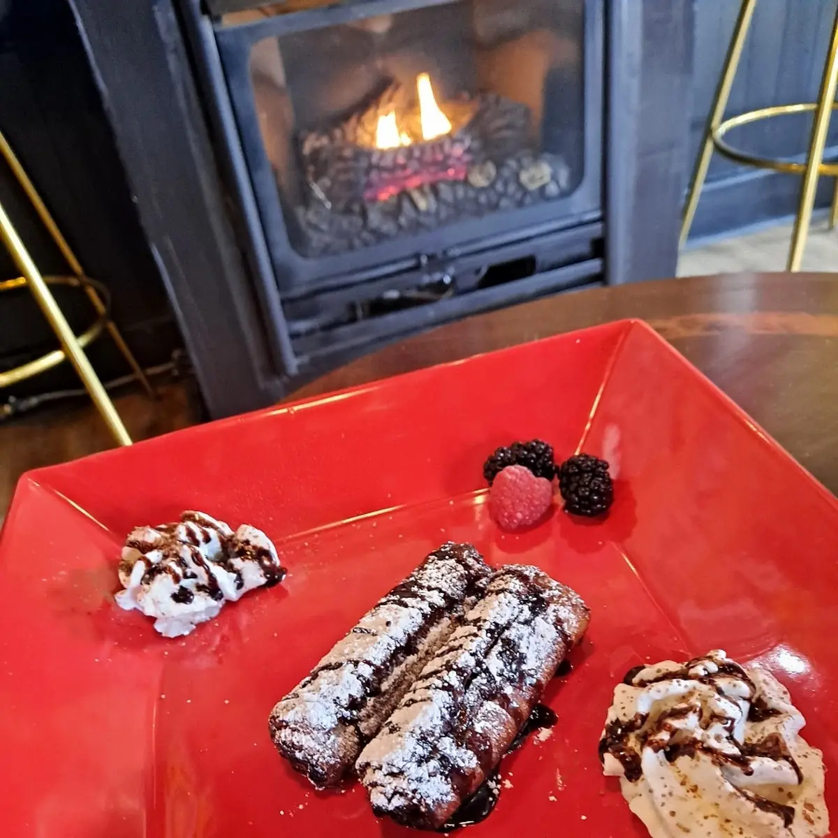 Warm Nutella Crepe & Strawberries