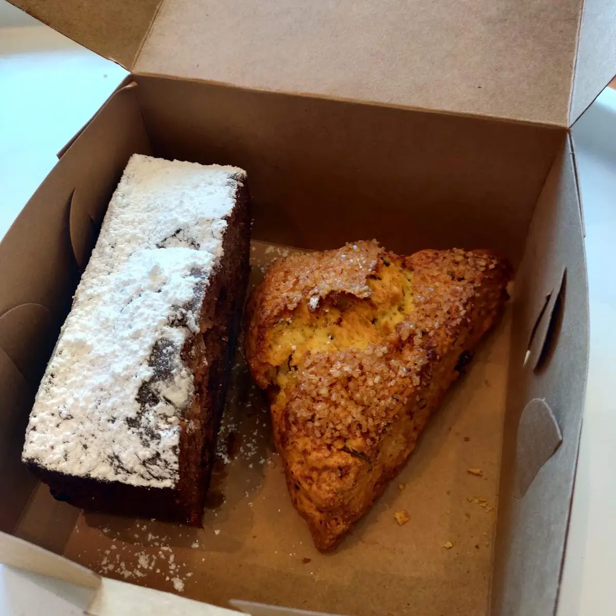 Chocolate Chip Cake and Scones