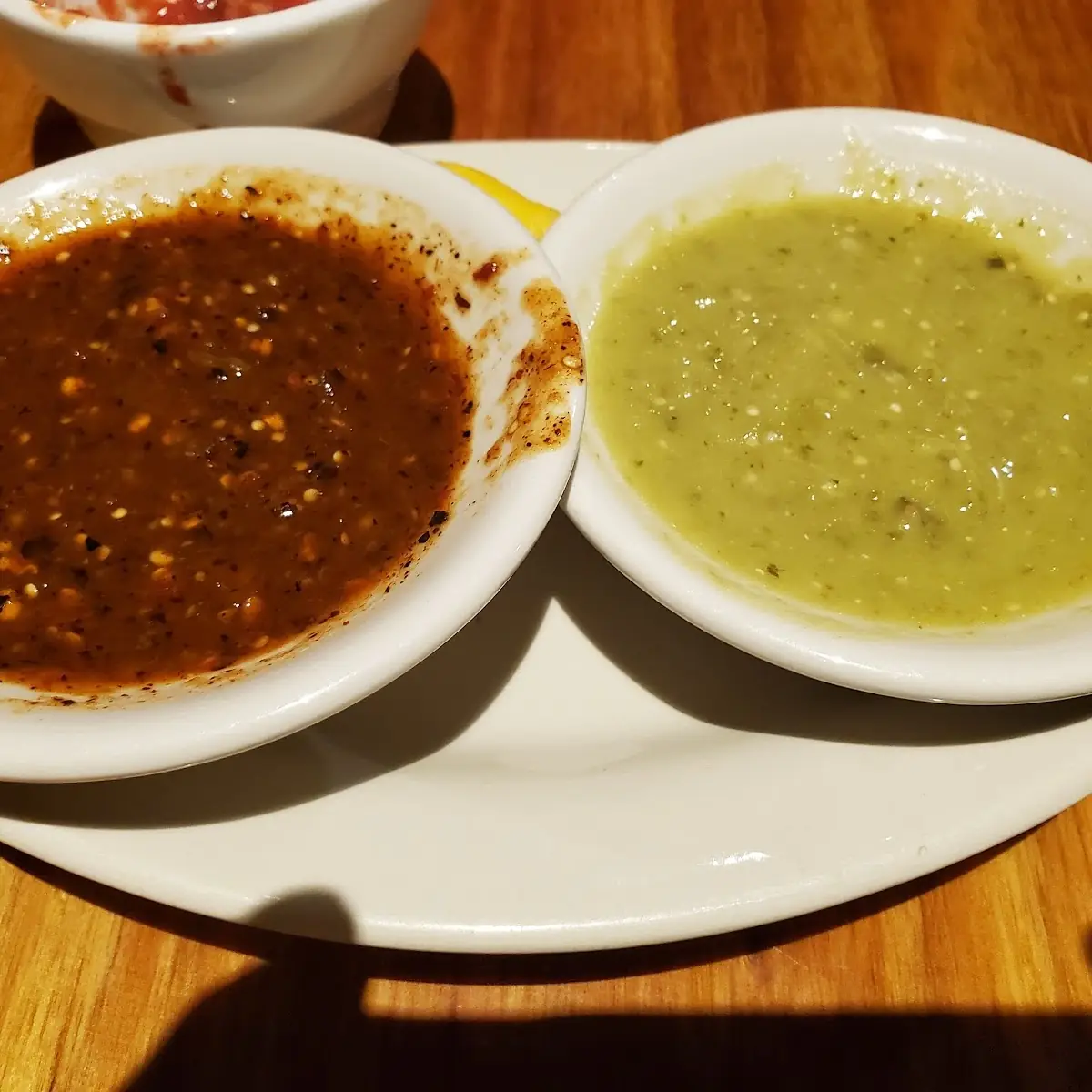 Salsa Verde and Salsa Picante