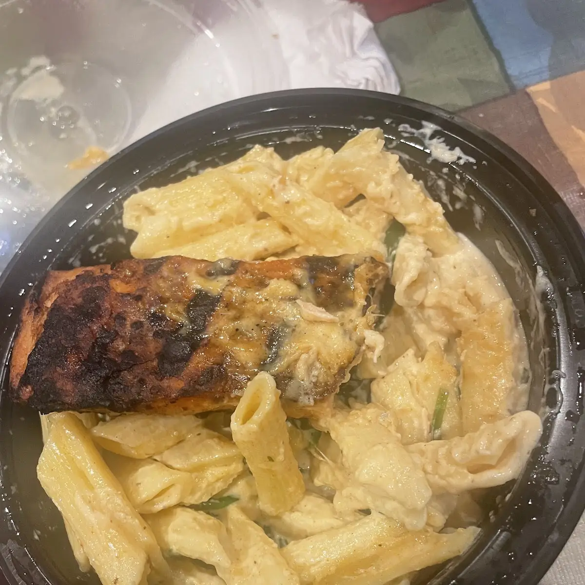 Salmon Alfredo Pasta