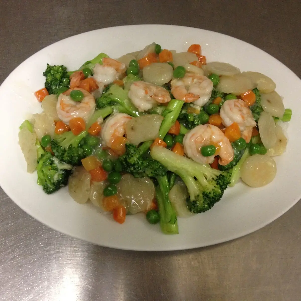Shrimp or Scallops w Mixed Vegetable